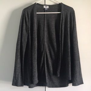 Light weight long sleeve gray swing cardigan